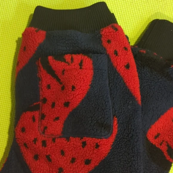 JW Anderson Strawberry Fleece Jogger Pants